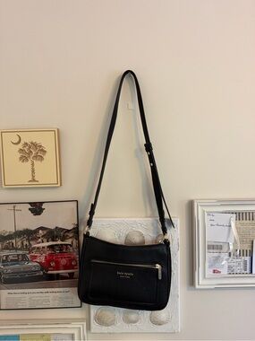kate spade Black Pebbled Leather Crossbody Bag